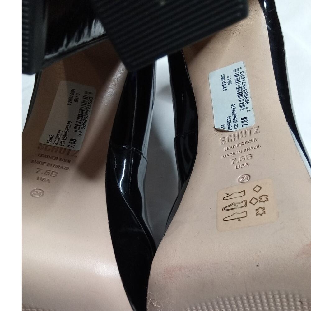 The Schutz Renee Patent Pump/Black - 7.5 B - Picture 5 of 5